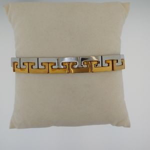 Stainless Steel Two Tone Mens Braclet